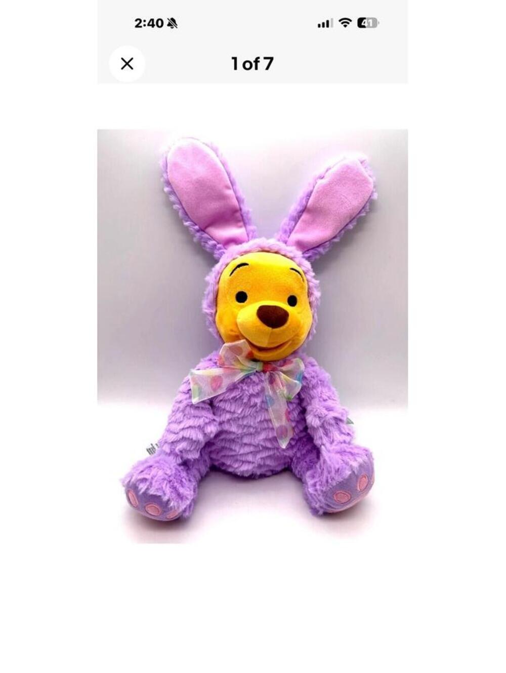 Disney Parks Easter Pooh Bear 2022 NWT